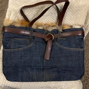 Lord & Taylor Denim Purse